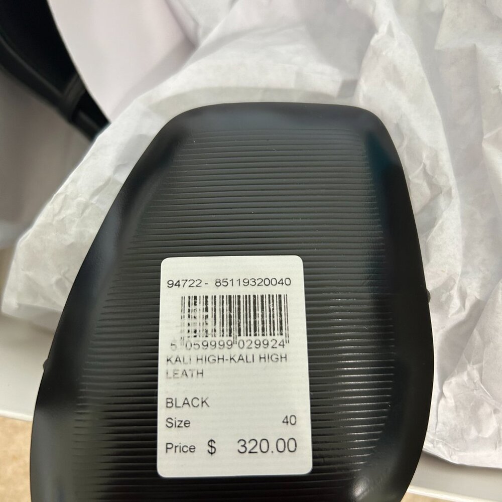 New REISS Kali Black Strappy Wrap Sandals Heels Eu 40 US 10 but Fits 9.5 - Picture 11 of 11